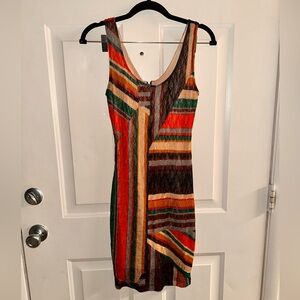 Bar III Colorful Geometric Mini Dress